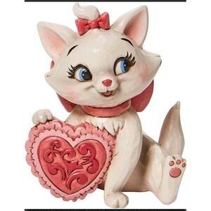 Disney Traditions Jim Shore Aristocats Marie Heart Figurine Enesco 6010107 3.5"
